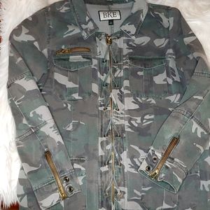 BKE Buckle Camo Jacket